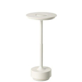 Lampe de table en plastique blanc 12,8x12,8x27,8 cm