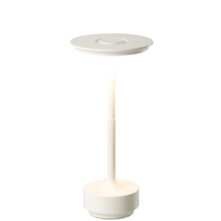 Lampe de table en plastique blanc 12,8x12,8x27,8 cm