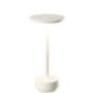 Lampe de table en plastique blanc 12,8x12,8x27,8 cm Lampe de table en plastique blanc 12,8x12,8x27,8 cm