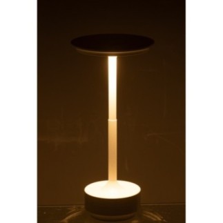 Lampe de table en plastique blanc 12,8x12,8x27,8 cm