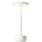 Lampe de table en plastique blanc 12,8x12,8x27,8 cm Lampe de table en plastique blanc 12,8x12,8x27,8 cm