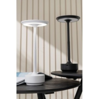 Lampe de table en plastique blanc 12,8x12,8x27,8 cm