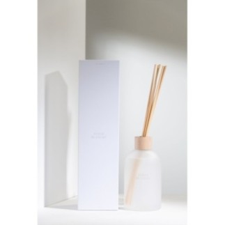 Diffusore con bastoncini in vetro bianco 9,5 x 9,5 x 35,5 cm