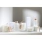 Difusor com hastes de vidro branco 9,5 x 9,5 x 35,5 cm Difusor com hastes de vidro branco 9,5 x 9,5 x 35,5 cm