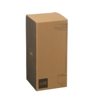 Lámpara de mesa de plástico negro, 12,8 x 27,8 cm