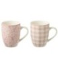 Mugs en céramique rose 8,2x5,4x10,4 cm Mugs en céramique rose 8,2x5,4x10,4 cm