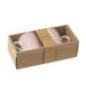 Tazas de cerámica rosa, 8,2 x 5,4 x 10,4 cm Tazas de cerámica rosa, 8,2 x 5,4 x 10,4 cm