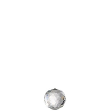 Boule presse-papiers en cristal transparent 6x6x6 cm