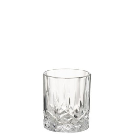 Verre en verre transparent 8x8x9.5 cm