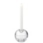 Porte-bougie en verre transparent 11x11x10,5 cm Porte-bougie en verre transparent 11x11x10,5 cm