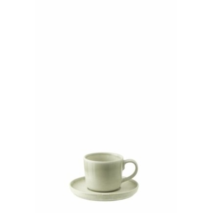 Tazza da caffè in gres verde chiaro 9x9x7,5 cm