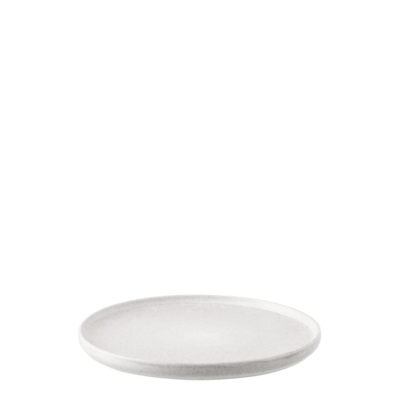 Piatto in gres grigio chiaro 26,7 x 2 cm