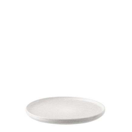 Piatto in gres grigio chiaro 26,7 x 2 cm