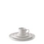 Piatto in gres grigio chiaro 26,7 x 2 cm