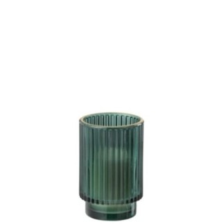 Bougie en cire verte 13x8,5x8,5 cm
