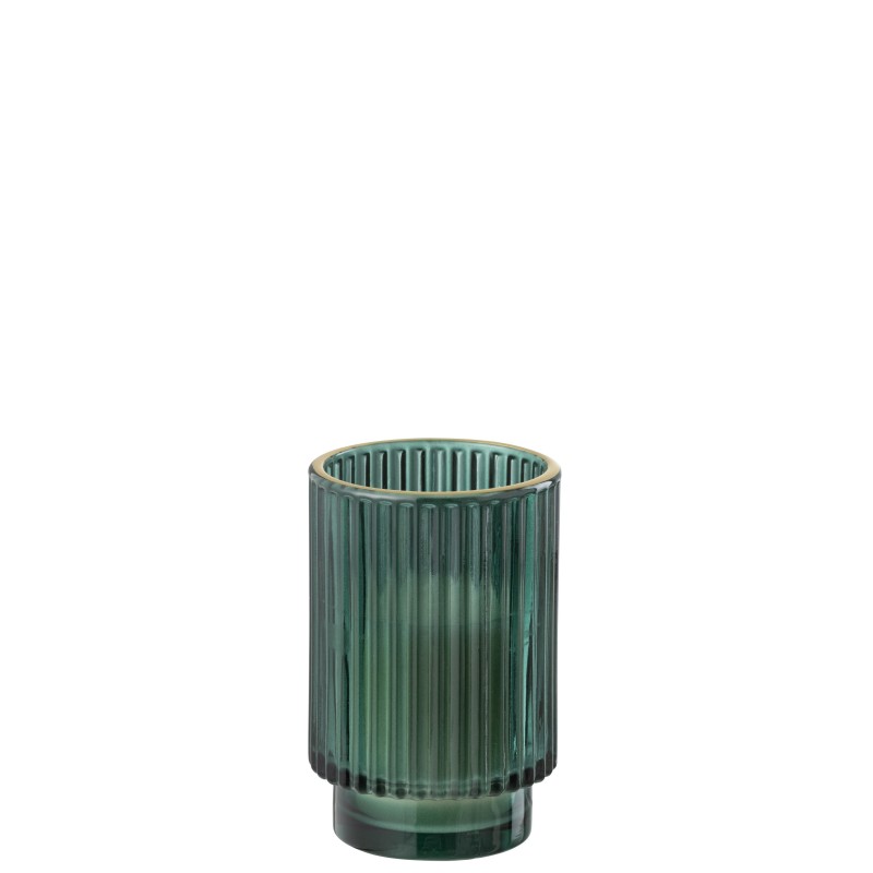Bougie en cire verte 13x8,5x8,5 cm Bougie en cire verte 13x8,5x8,5 cm