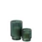 Bougie en cire verte 13x8,5x8,5 cm Bougie en cire verte 13x8,5x8,5 cm