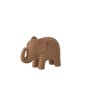 Éléphant en polyrésine marron 15,5x10,5x6 cm