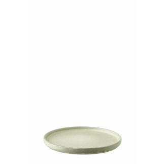 Piatto in gres verde chiaro 21x2 cm