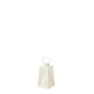 Lanterne en verre blanc 10x10x17,5 cm Lanterne en verre blanc 10x10x17,5 cm