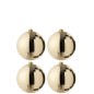 Boite de 4 boules de Noël en plastique doré D.15 cm Boite de 4 boules de Noël en plastique doré D.15 cm