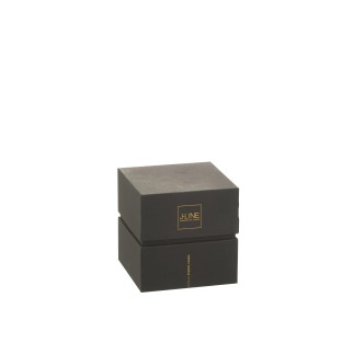 Candela profumata 40h in vaso di vetro Bronzo 9x9x10 cm