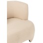 Fauteuil 1 personne en textile blanc 80x79x71 cm Fauteuil 1 personne en textile blanc 80x79x71 cm