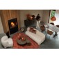 Fauteuil 1 personne en textile blanc 80x79x71 cm Fauteuil 1 personne en textile blanc 80x79x71 cm