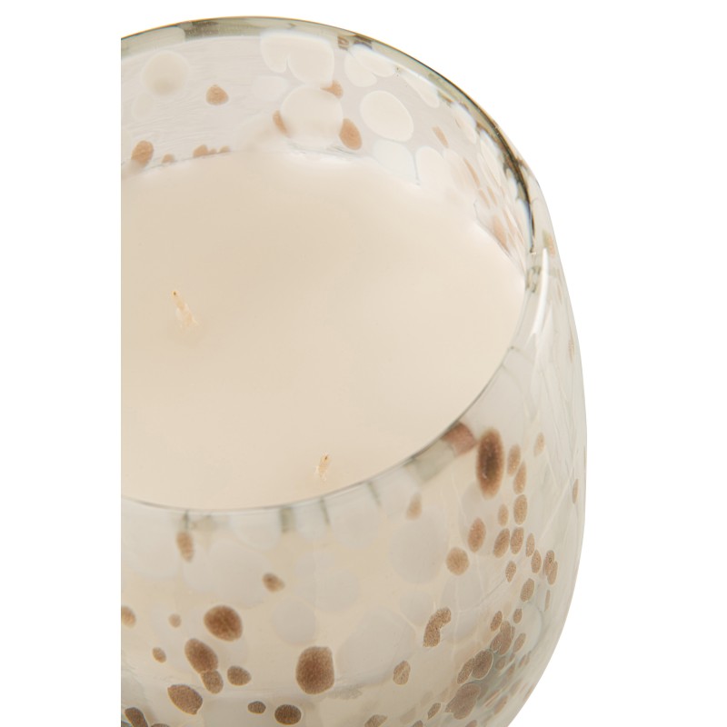Bougie parfumée 120H dans pot en verre multicouleur 15x15x22.5 cm Bougie parfumée 120H dans pot en verre multicouleur 15x15x22.5 cm