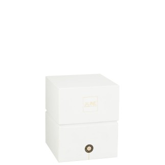 Bougie parfumée 120H dans pot en verre multicouleur 15x15x22.5 cm