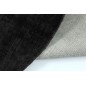 Tappeto rotondo fatto a mano in tessuto nero 150x150x2 cm Tappeto rotondo fatto a mano in tessuto nero 150x150x2 cm