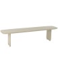 Panchina in legno di acacia bianco 190x40x45 cm