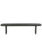 Banco em madeira de acácia preta 190 x 40 x 45 cm Banco em madeira de acácia preta 190 x 40 x 45 cm