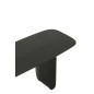 Panchina in legno di acacia nero 190x40x45 cm