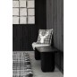 Panchina in legno di acacia nero 190x40x45 cm