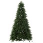 Albero di Natale artificiale con 4000 LED in metallo verde H.325 cm