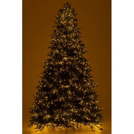 Sapin de Noël artificiel avec 4000 led en métal vert H.325 cm