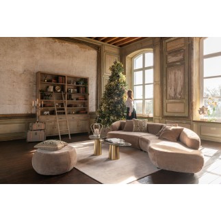 Albero di Natale artificiale con 4000 LED in metallo verde H.325 cm