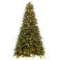Albero di Natale artificiale con 4000 LED in metallo verde H.325 cm