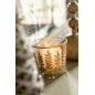 Photophore en verre transparent 10x10x10 cm
