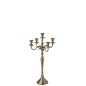 Candelero de aluminio rosa dorado 35,5x35,5x63 cm Candelero de aluminio rosa dorado 35,5x35,5x63 cm