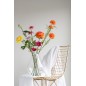 Bouquet de fleurs en plastique orange 12x8x27 cm Bouquet de fleurs en plastique orange 12x8x27 cm