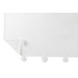 Manta com pompons em poliéster branco 170x130cm