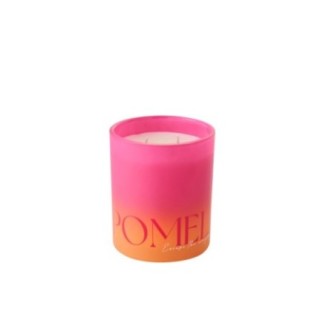 Vela perfumada de cera naranja y rosa, 10,5 x 14 x 10,5 cm