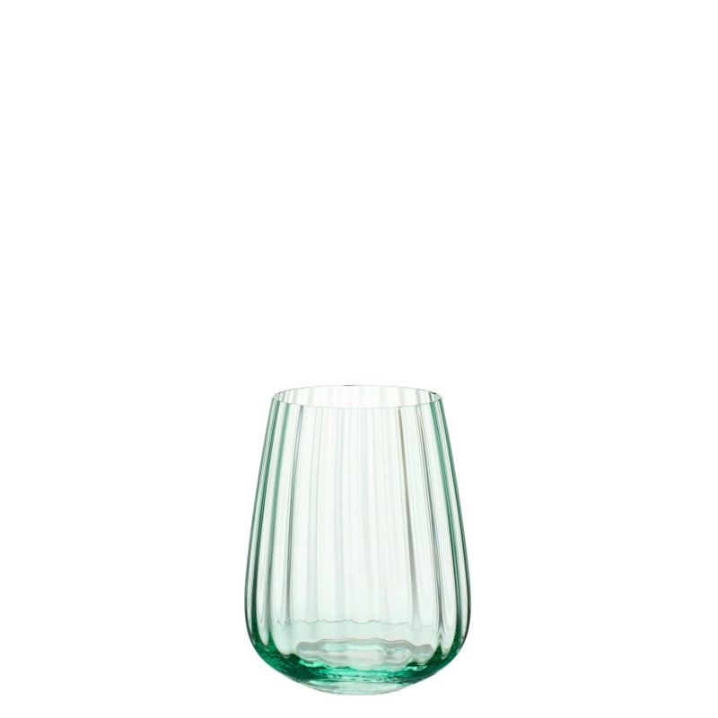 Vaso de cristal verde de 8,7 x 11,5 cm Vaso de cristal verde de 8,7 x 11,5 cm
