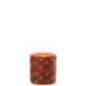 Castiçal de vidro castanho-escuro e castanho-ferrugem, 7,5 x 7,5 x 9 cm Castiçal de vidro castanho-escuro e castanho-ferrugem, 7,5 x 7,5 x 9 cm