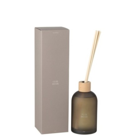 Diffusore in vetro marrone 9,5x9,5x35,5 cm