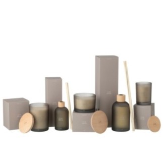 Difusor de vidro castanho 9,5 x 9,5 x 35,5 cm