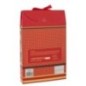 Velas perfumadas de cera vermelha coral, 26,5 x 40,5 x 6 cm Velas perfumadas de cera vermelha coral, 26,5 x 40,5 x 6 cm