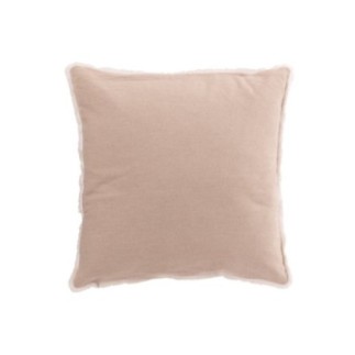 Cuscino in cotone grigio e bianco 45x15x45 cm